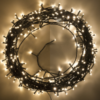 123led Kerstverlichting 27 meter | extra warm wit & warm wit | 320 lampjes  LDR07005