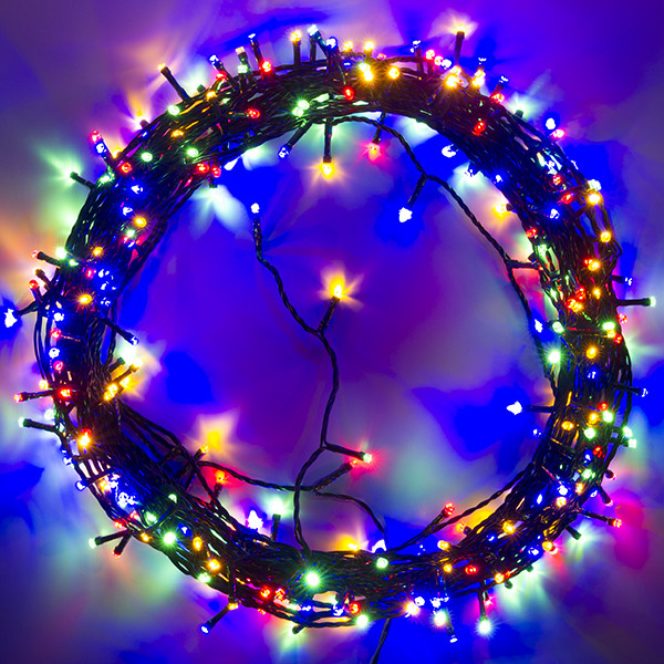 123led Kerstverlichting 27 meter | multicolor & warm wit | 320 lampjes  LDR07182 - 2