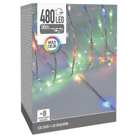 123led Kerstverlichting 36 meter | Multicolor | Soft Wire | Transparant | 480 lampjes  LKO00683