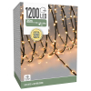 Kerstverlichting 39 meter | Extra Warm Wit | Soft Wire | Zwart | 1200 lampjes