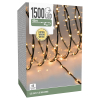 Kerstverlichting 45 meter | Extra Warm Wit | Soft Wire | Zwart | 1500 lampjes