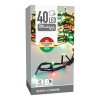 Kerstverlichting 6 meter | Rood, groen & extra warm wit | 40 lampjes