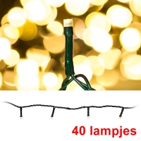 123led Kerstverlichting 6 meter | warm wit | 40 lampjes  LKO00009