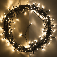 123led Kerstverlichting op batterijen 14,7 meter | extra warm wit & warm wit | 192 lampjes met timer  LDR07148