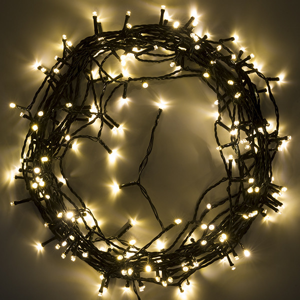 123led Kerstverlichting op batterijen 14,7 meter | multicolor & warm wit | 192 lampjes met timer  LDR07296 - 3