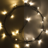 123led Kerstverlichting op batterijen 2,1 meter | extra warm wit & warm wit | 24 lampjes met timer  LDR07145 - 1