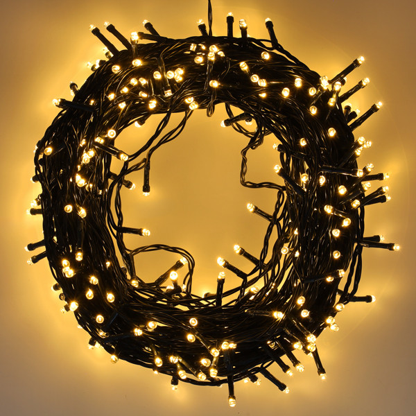 Kerstverlichting op batterijen 27,6 meter | extra warm wit & warm wit | 368 lampjes met timer LDR07415 - 2