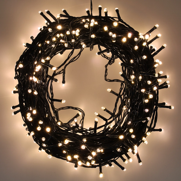 Kerstverlichting op batterijen 27,6 meter | extra warm wit & warm wit | 368 lampjes met timer LDR07415 - 3