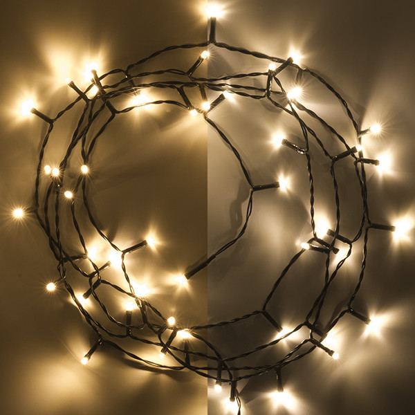 Kerstverlichting op 3,9 meter | extra warm wit & warm wit | 48 lampjes timer 123led 123led.nl