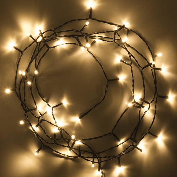 123led Kerstverlichting op batterijen 3,9 meter | extra warm wit & warm wit | 48 lampjes met timer  LDR07146 - 2