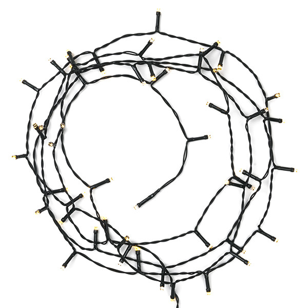 123led Kerstverlichting op batterijen 3,9 meter | extra warm wit & warm wit | 48 lampjes met timer  LDR07146 - 4