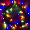 123led Kerstverlichting op batterijen 3,9 meter | multicolor & warm wit | 48 lampjes met timer  LDR07294 - 2