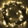 123led Kerstverlichting op batterijen 3,9 meter | multicolor & warm wit | 48 lampjes met timer  LDR07294 - 3