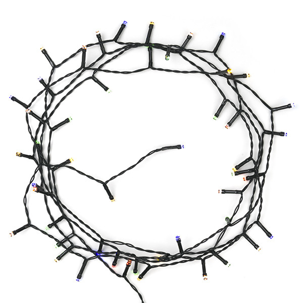 123led Kerstverlichting op batterijen 3,9 meter | multicolor & warm wit | 48 lampjes met timer  LDR07294 - 4