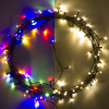 123led Kerstverlichting  op batterijen 7,5 meter | multicolor & warm wit | 96 lampjes met timer  LDR07295 - 1