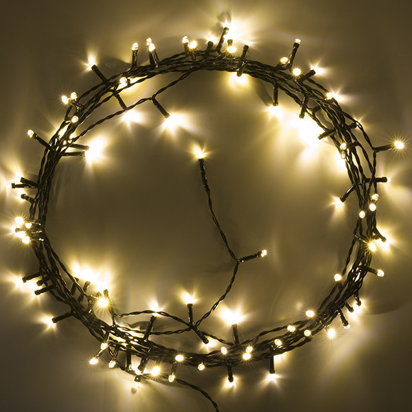 123led Kerstverlichting  op batterijen 7,5 meter | multicolor & warm wit | 96 lampjes met timer  LDR07295 - 3
