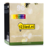 123led Kerstverlichting  op batterijen 7,5 meter | multicolor & warm wit | 96 lampjes met timer  LDR07295 - 7