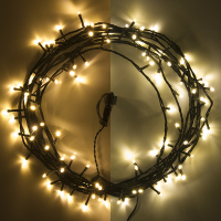 123led Koppelbare kerstverlichting 7,5 meter | extra warm wit & warm wit | 100 lampjes  LDR07141