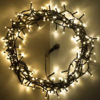 123led Koppelbare micro clusterverlichting 6 meter | extra warm wit & warm wit | 200 lampjes  LDR07142