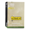 123led Koppelbare netverlichting 2 x 1 m | extra warm wit en warm wit | 160 lampjes  LDR07144 - 6