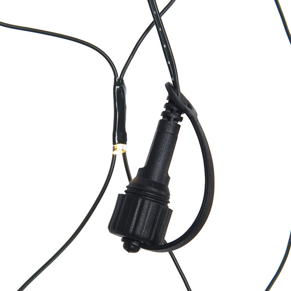 123led Koppelbare netverlichting 2 x 1 m | extra warm wit en warm wit | 160 lampjes  LDR07144 - 5