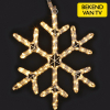 123led Koppelbare sneeuwvlok | Warm wit | 230V | Professioneel  LDR07165