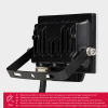 123led LED Breedstraler 10W | 4000K | 1000 lumen | IP65 | Zwart  LDR06791 - 4