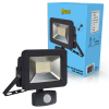 LED Breedstraler met sensor 20W | 4000K | 2200 lumen | IP44 | Zwart