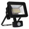 123led LED Breedstraler met sensor 20W | 4000K | IP44 | 2200 lumen | Zwart  LDR06374