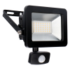 LED Breedstraler met sensor 30W | 4000K | IP44 | 3300 lumen | Zwart