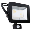LED Breedstraler met sensor 50W | 4000K | IP44 | 5500 lumen | Zwart