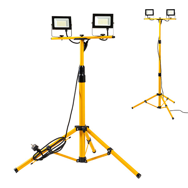 123led LED Breedstraler op statief 40W | 4000K | 4200 lumen | IP65 | Geel LDR09477 - 1