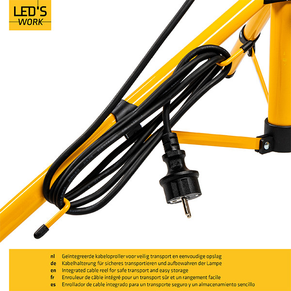 123led LED Breedstraler op statief 40W | 4000K | 4200 lumen | IP65 | Geel LDR09477 - 4