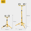 123led LED Breedstraler op statief 40W | 4000K | 4200 lumen | IP65 | Geel LDR09477 - 6