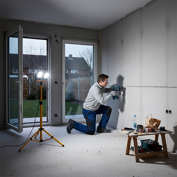 123led LED Breedstraler op statief 40W | 4000K | 4200 lumen | IP65 | Geel LDR09477 - 7