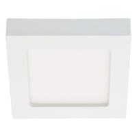 123led LED Downlight | 3000-6000K | Vierkant | 17.7 x 17.7 cm | In- en opbouw | Dimbaar | 12W  LDR06601
