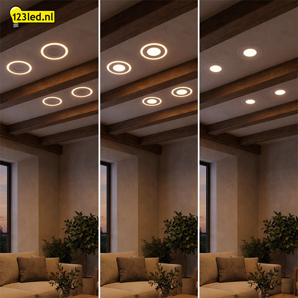 LED Downlight | Rond | 2700-3000-4000K | Ø 12.3 cm | Inbouw | IP20 | 6W LDR08885 - 2