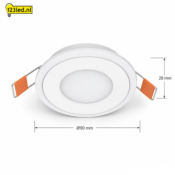 LED Downlight | Rond | 2700-3000-4000K | Ø 9 cm | Inbouw | IP20 | 4W LDR08883 - 8
