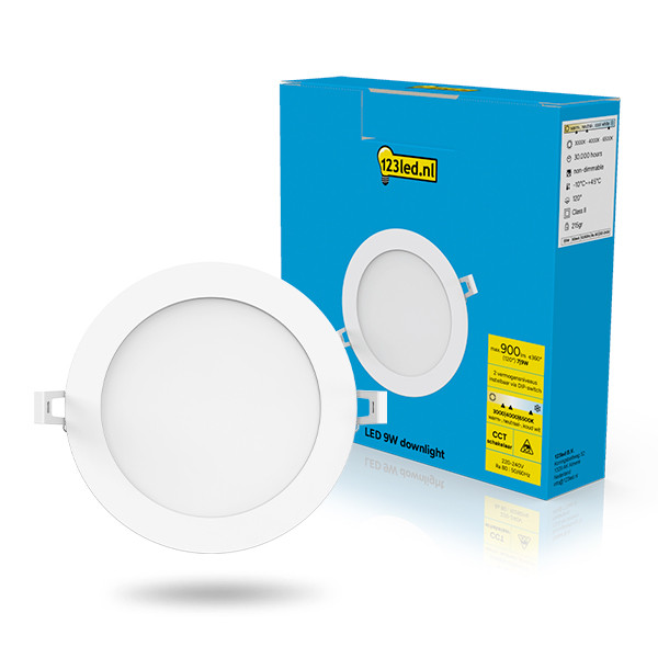 LED Downlight | Rond | 3000-4000-6500K | Ø 14.6 cm | Inbouw | DIP switch | IP44 | 7W-9W LDR08889 - 1