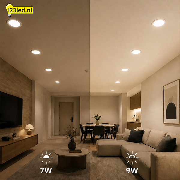 LED Downlight | Rond | 3000-4000-6500K | Ø 14.6 cm | Inbouw | DIP switch | IP44 | 7W-9W LDR08889 - 2