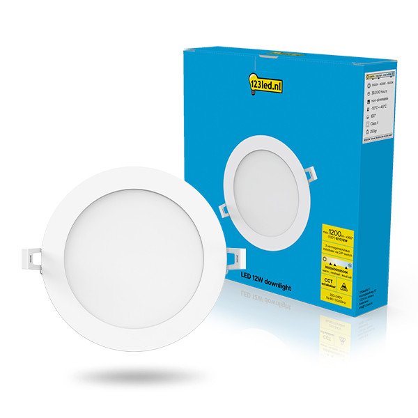LED Downlight | Rond | 3000-4000-6500K | Ø 16.8 cm | Inbouw | DIP switch | IP44 | 8W-10W-12W LDR08891 - 1