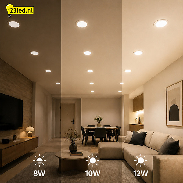 LED Downlight | Rond | 3000-4000-6500K | Ø 16.8 cm | Inbouw | DIP switch | IP44 | 8W-10W-12W LDR08891 - 2