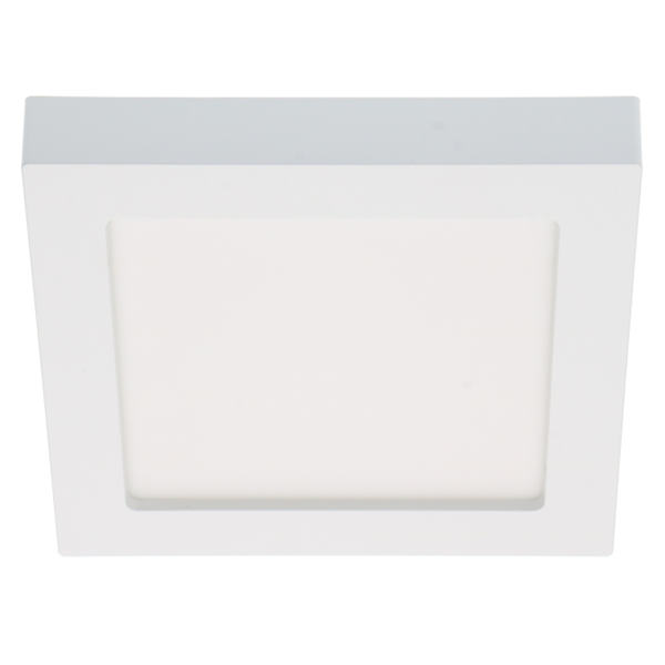 123led LED Downlight | Vierkant | 22.7 x 22.7 cm | 3000-6000K | Opbouw | Dimbaar | 15W  LDR02026 - 1
