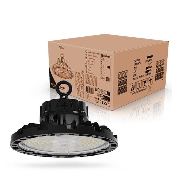 123led LED High Bay 150W | 3000-4000-5000K | 21.700 lumen | 60°-90°-110° | 0-10V dimbaar | IP65 LDR08749 - 1