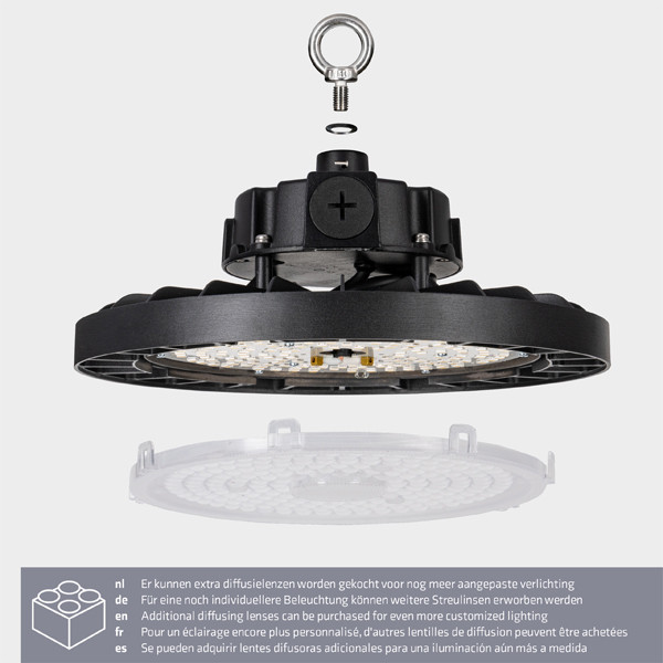 123led LED High Bay lamp 150W | 4000K | 0-10V | 27.750 lumen | IP65 | Lumileds  LDR06802 - 8