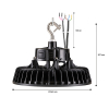123led LED High Bay lamp 200W | 3000-4000-5000K | 0-10V | 30.000 lumen | IP65 | Lumileds  LDR06735 - 6