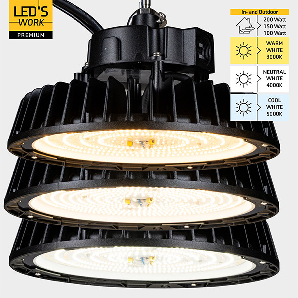 LED High Bay lamp 200W | 3000-4000-5000K | 30.000 lumen | IP65 LDR09455 - 2