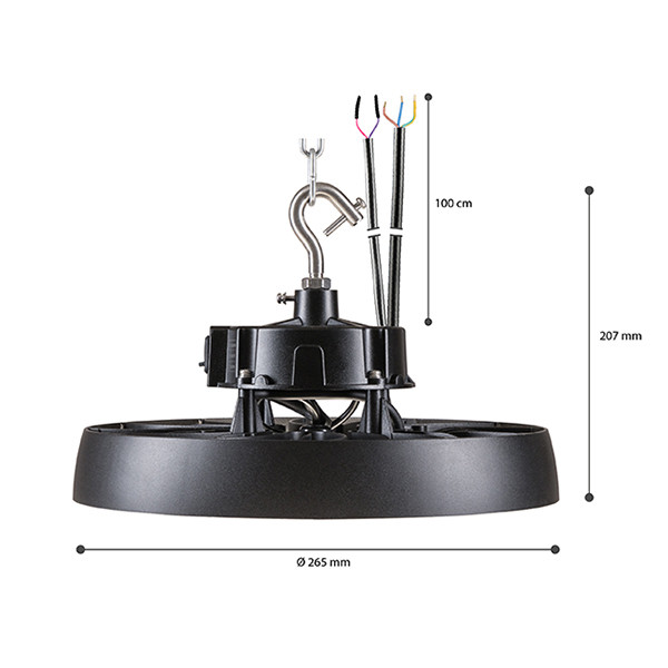 123led LED High Bay lamp 200W | 4000K | DALI 2.0 | 38.700 lumen | IP65 | Lumileds  LDR06733 - 6