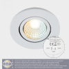 123led LED Inbouwspot | Rond | Ø 8.2 cm | 2700-4000-6000K | Dimbaar |  3.5W  LDR06810 - 4