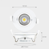 123led LED Inbouwspot | Rond | Ø 8.2 cm | 2700-4000-6000K | Dimbaar |  3.5W  LDR06810 - 6